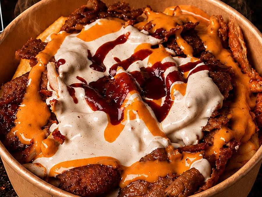 Bowl Tacos L med to slags kød